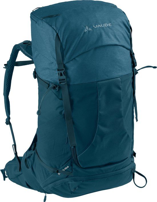 VAUDE Brenta 44+6 Backpack - Blue Sapphire - Unisex - 44L - Toploader - Adjustable Back Piece - Raincover Included