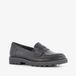 Tamaris dames loafers met panterprint details zwart