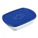 Pyrex Cook & Store boîte de conservation allant au four, 23x15 cm, capacité : 1,2 litre, bleu