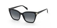 Blumarine SBM246S Nero lucido 56/16/140 Vrouwen Zonnebrillen