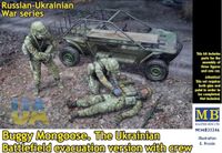 Master Box Modelbouwpakket Militaire voertuigen - 35246 Buggy Mongoose – De Oekraïense evacuatieversie met bemanning Plastic - 1:35 - Modelbouw