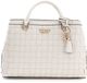 GUESS Sandy Girlfriend Satchel Cream White handtas
