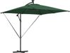 vidaXL Stokparasol Groen 249 x 249 x 250 cm Polyester en Aluminium