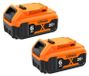 StarTech 20V accu voor elektrisch gereedschap - Li-Ion vervangingsaccu - 6,0Ah, 2-pack - compatibel met DCB200, DCB205, DCB201, DCB203