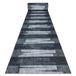 Lotus Veneto Tapis de couloir antidérapant Lotus Veneto 60911 Rayures, Géométriques Gris Lavable 60 cm Gris 60x990 cm