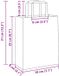 vidaXL Papieren zakken 50 st met hengsels 18x8x22 cm bruin