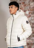 Napapijri Terez Puffer Jas Heren Beige Dimity Nylon Maat L