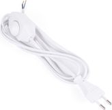 Benson Stroomsnoer met vloerdimmer - wit - 2 meter