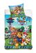 termana Paw Patrol dekbedovertrek, 135 x 200 cm, 80 x 80 cm, katoen, kinderbeddengoed voor meisjes en jongens, 2-delig, 1 kussensloop 80 x 80 cm + 1 dekbedovertrek 135 x 200 cm