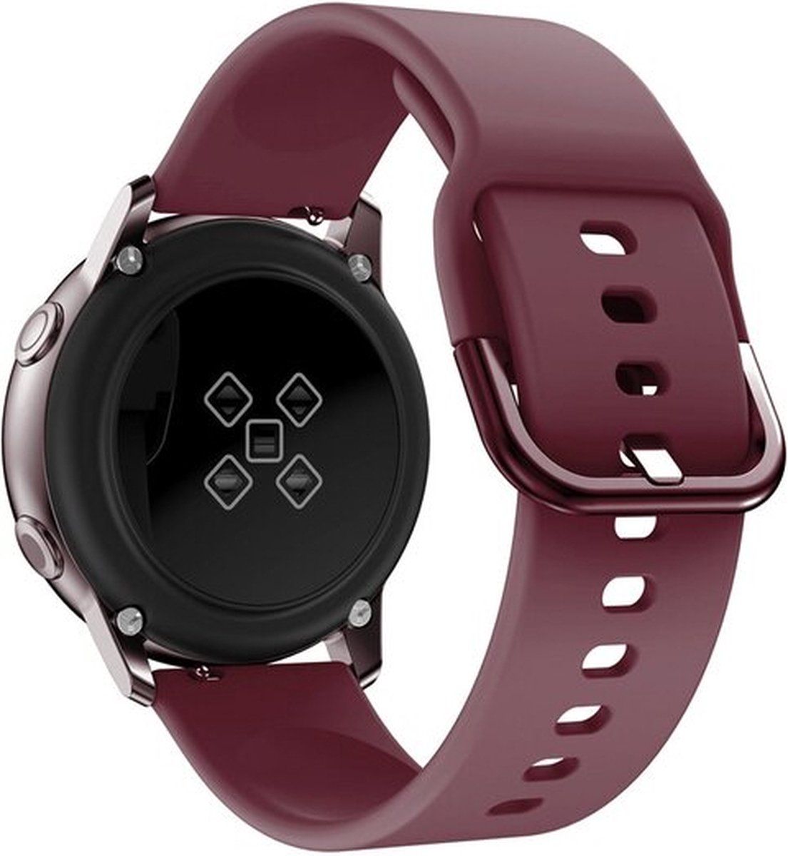 By Qubix Qubix Garmin Venu 2 - Siliconen sportband - Bordeaux - rubber