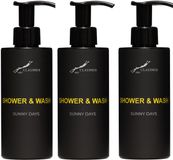 Claudius Cosmetics B.V. Claudius Cosmetics Shower & Wash Sunny Days 300 ml – set van 3 stuks - 2-in-1 Douchegel & Shampoo – frisse tropische geur – Unisex - voordeelverpakking