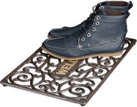 Merkloos Relaxdays Deurmat Gietijzer Rechthoekig Brons 2 x 52 x 32,5 cm