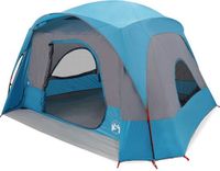 vidaXL Gezinstent 6-persoons waterdicht blauw