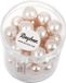 Rayher hobby perles de verre - rose / nacre - 35x pièces - 10 mm