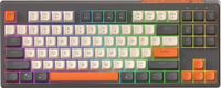 FREEWOLF M87 Sans fil Clavier de jeu RGB - 87 touches - BT5.0/2.4G - Touches sphériques en PBT - Shimmer