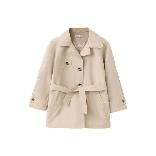 Mango Kids katoenen trenchcoat - beige