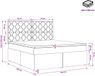 vidaXL Boxspringbed met matras met hoofdeinde Taupe 140 x 190 cm Stof