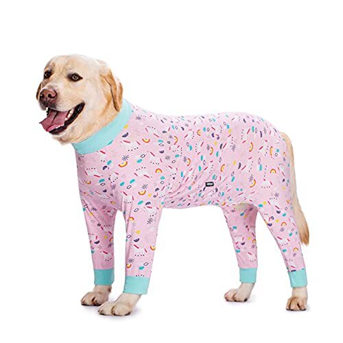 JRKJ Hondenkleding camouflage hond pyjama jumpsuit lichtgewicht hond kostuum onesies voor middelgrote grote honden meisje/jongen shirt
