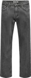 ONLY & SONS ONSEDGE Straight Fit Jeans Light Grey Denim W33 x L30