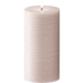LED Bougie pilier WetLook Ø 10 x 20 cm Rose