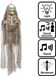 Boland - Decoratie Bone jangles - Horror - Decoratie - Halloween - Spookhuis - Skelet - Interactief - Licht - Geluid - Beweging