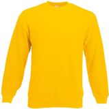 Fruit Of The Loom Heren Set-In Belcoro® garen Sweatshirt (Zonnebloem Geel)