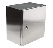RS PRO Roestvrij stalen wandbehuizing IP66, HxBxD 300 mm x 300 mm x 200 mm