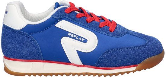 Replay Yard JR Jongens sneaker - Kobalt - Maat 29
