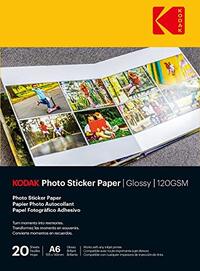 Kodak Fotosticker papier, A6 X20, glanzend 120 g/m², 20 x 20 cm