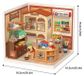 StarTech DIY Miniatuurhuis-bouwpakket - "Furry Friends Home" - Zelfbouw houten model - Schaal 1:24 - Bouwtijd: 1 uur - Vanaf 14 jaar - Woondecoratie
