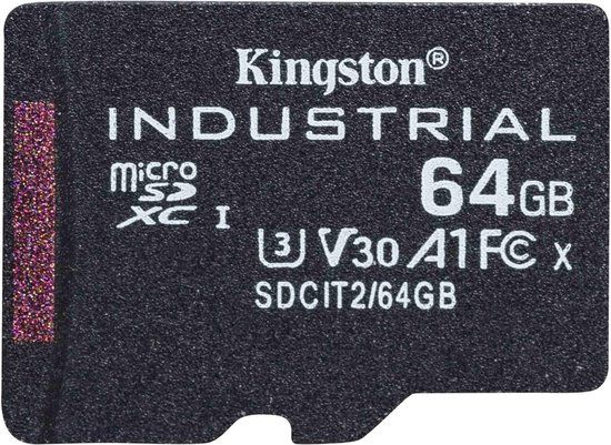 Kingston Industrial 64GB MicroSDXC UHS-I Class 10 - SDCIT2/64GBSP