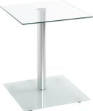 Haku Bijzettafel met Legplank Van Veiligheidsglas