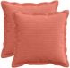 vidaXL Kussensloop 2 st houten rood-oranje 35 x 35 cm corduroy
