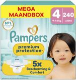 Pampers Premium Protection Luiers Maat 4 Mega Maandbox - 240 Stuks - 9-14 kg