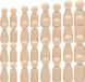 40 Pains en bois pour poupées, famille, figurine en bois, cône en bois pour peinture, artisanat, vie, mariage, décoration d'anniversaire