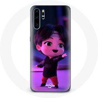 Maniacase Etui voor Huawei P30 BTS TinyTAN Jin Animatie