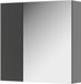 Vicco Leopold Armoire de salle de bain – 60 x 59.2 cm Avec étagères et 1 porte miroir Anthracite