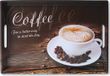 Kesper Diep Dienblad Rechthoekig - Koffie Print - Melamine - 50 x 35 x 4.5 Cm