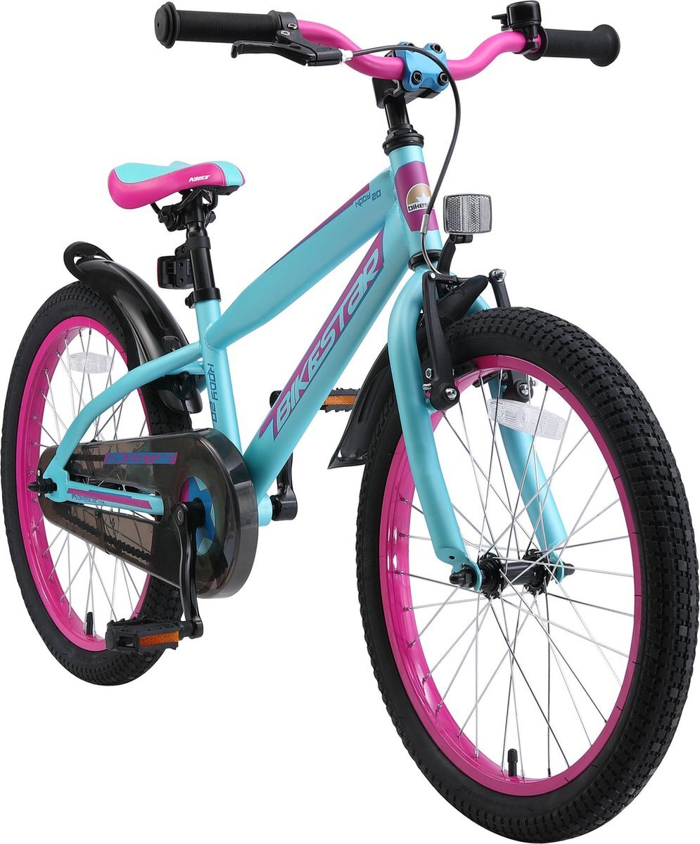 bikestar Premium Kinderfiets 20 Berry Turquoise