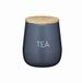 KitchenCraft Serenity theedoos met luchtdicht deksel, ijzer/mango hout, grijs/bruin, 12,5 x 15 cm