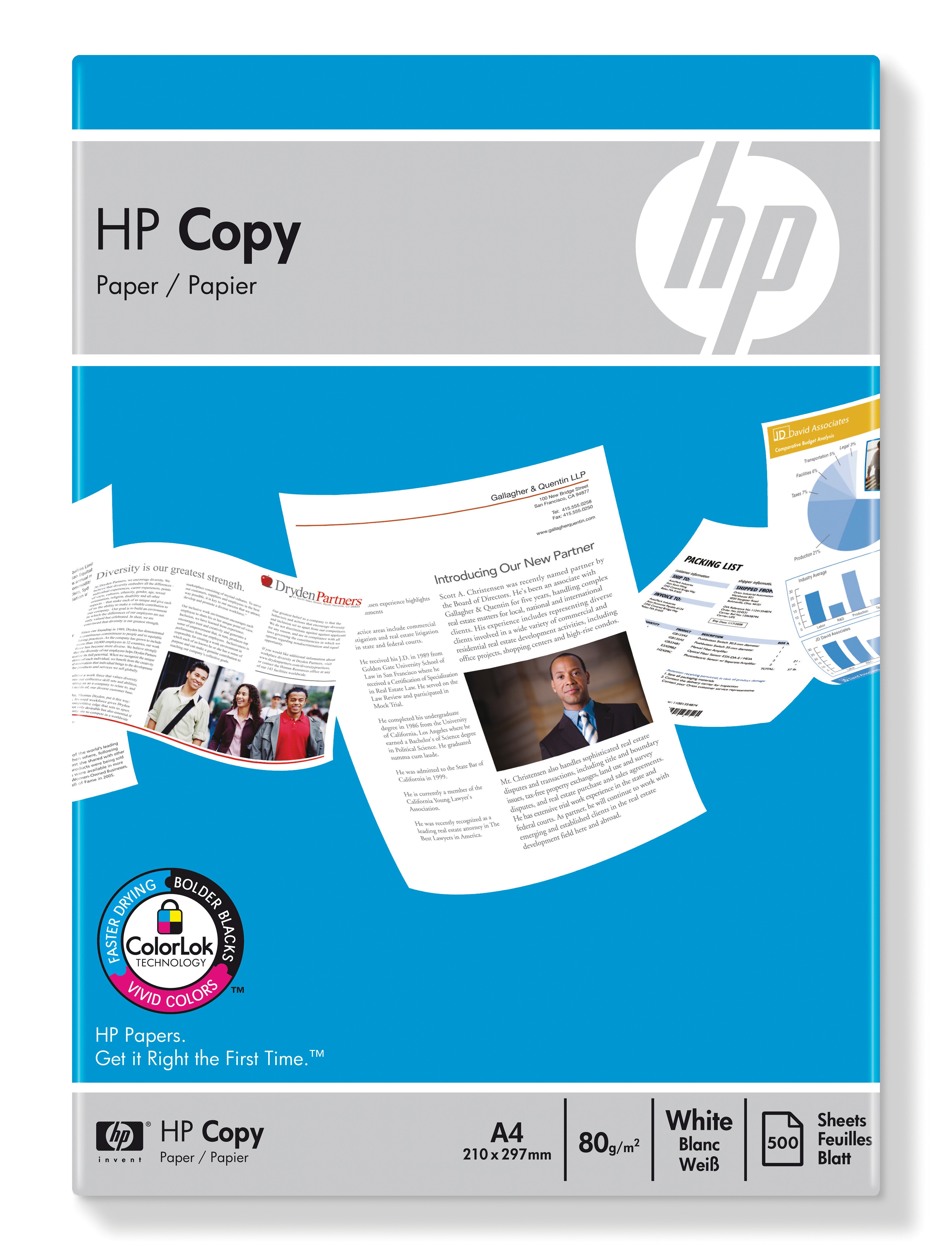 HP Copy Paper 80 gsm-500 sht/A4/210 x 297 mm