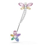 Swarovski x Ariana Grande broche, Verschillende slijpvormen, Libelle, Meerkleurig, Rodium toplaag