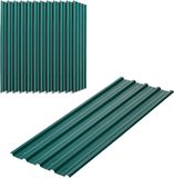 Outsunny Dachblech Stahl 129L x 45B cm Grün