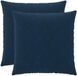 vidaXL - Kussensloop - 2 stuks - HEERLEN - Blauw - 60 x 60 cm - Katoensatijn