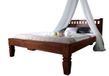 MASSIVMOEBEL24.DE Hemelbed OXFORD #231 brun foncé 200 x 200 cm