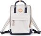 Peterson Sac à dos femme, gris clair, polyester, 39x27x14 cm, 13 litres