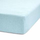 Drap-housse bleu 120x200 en coton avec élastique