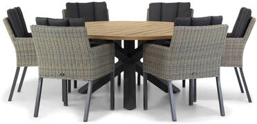 Garden Collections Oxbow/Rockville 160 cm dining tuinset 7-delig