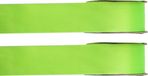 Merkloos Santex Hobby/decoratie sierlint - 2x - satijn - limegroen - 1,5 cm/15 mm x 25 meter - cadeaulint