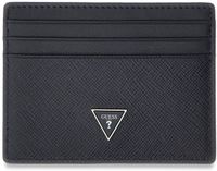 GUESS Leren kaarthouder Milano Card Holder Blue
